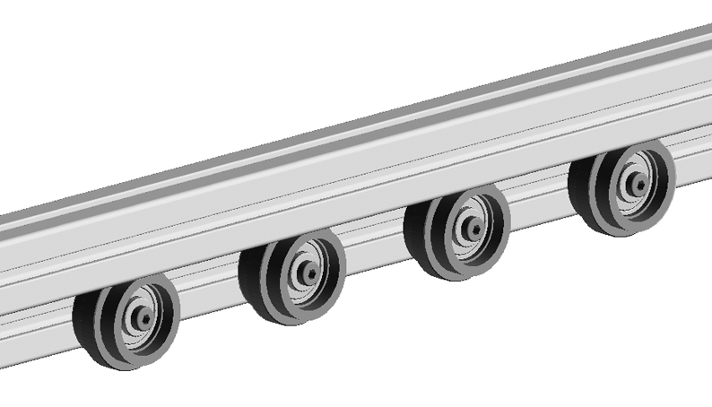Roller Ø 58 for T-slotted Profiles (Set)
